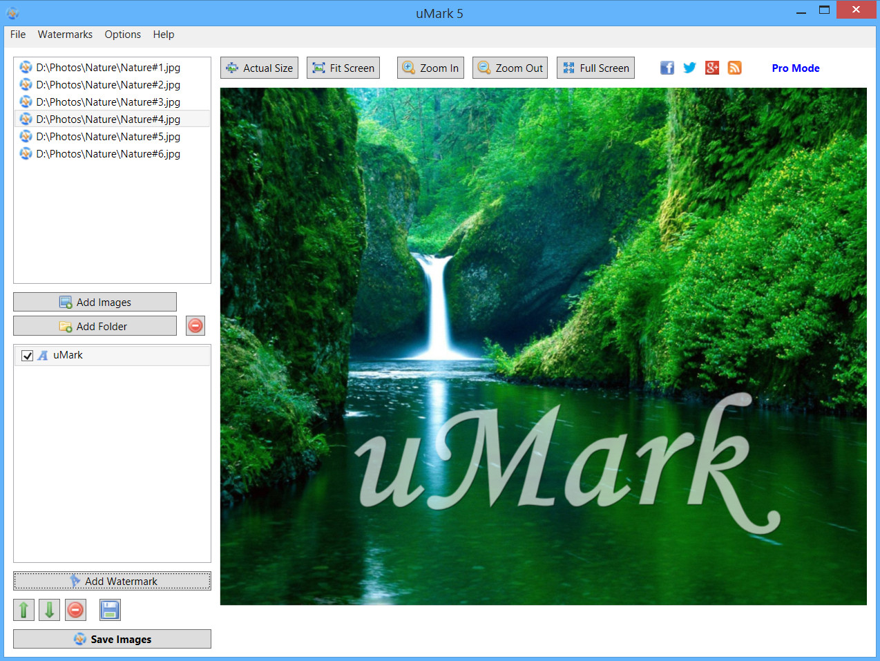 uMark screenshot